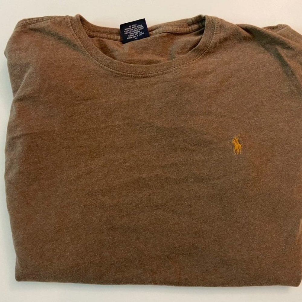 Brown Long Sleeve Polo Ralph Lauren